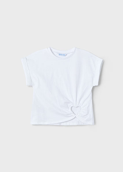 Heart Twist Tee – Black or White (Sold Separately) image 0