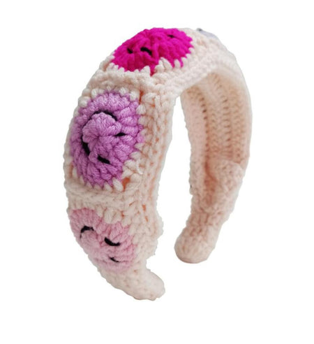 Crochet Smiley Headband image 0