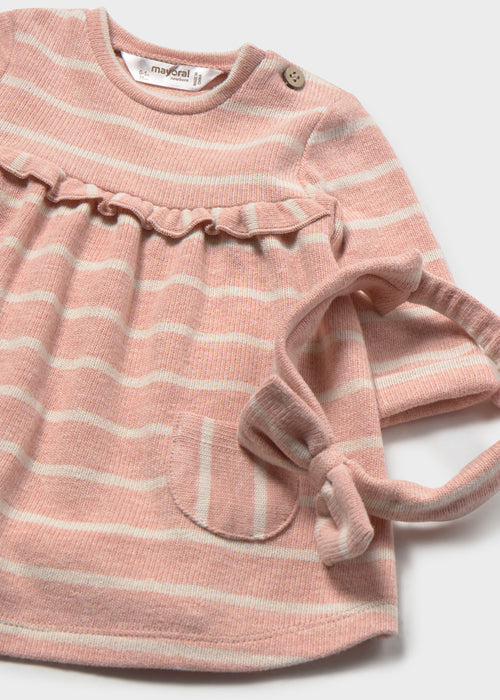 Striped Dress Set with Headband, Infant Sizes