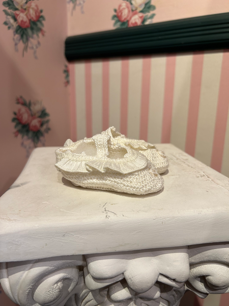 Girl Waffle Knit Booties image 1