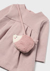 Dusty Pink Dress w/ Hedgehog Purse image 2