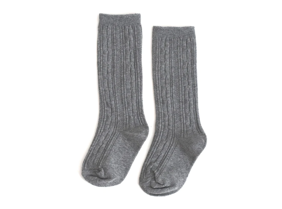 Cable Knit Knee High Socks 0-6mos. image 6