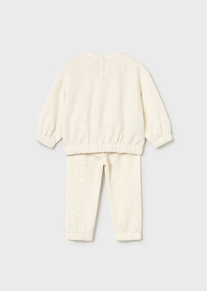 The Bubble Bear Beige Sweatsuit Set