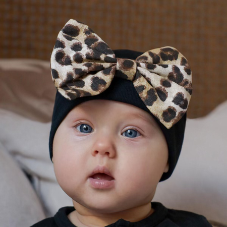 Leopard Bow Hat image 0