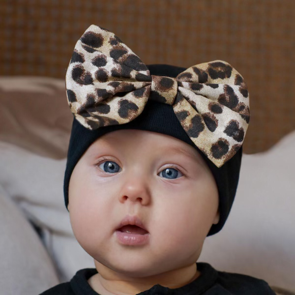 Leopard Bow Hat image 0