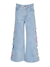 Dreamy Cutout Wide-Leg Jeans image 1