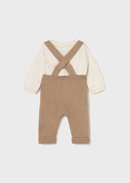 Little Train Knit Overall Set