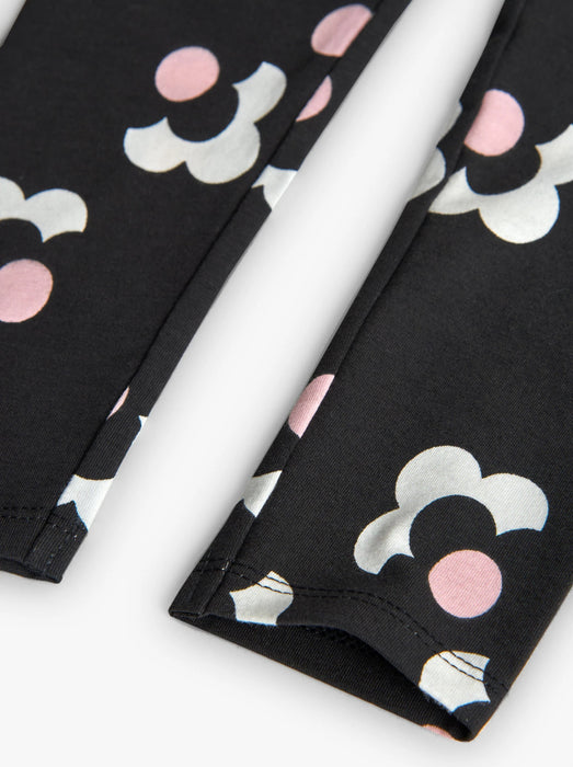 Black & White Flower Dot 2-Piece Set