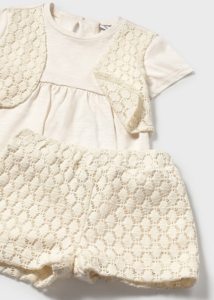 Girls’ Lace Overlay Two-Piece Set  image 1
