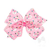 Pink Printed Christmas Bows image 0