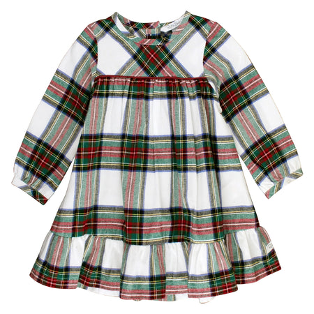 Tartan Plaid Ruffle Hem Dress image 0