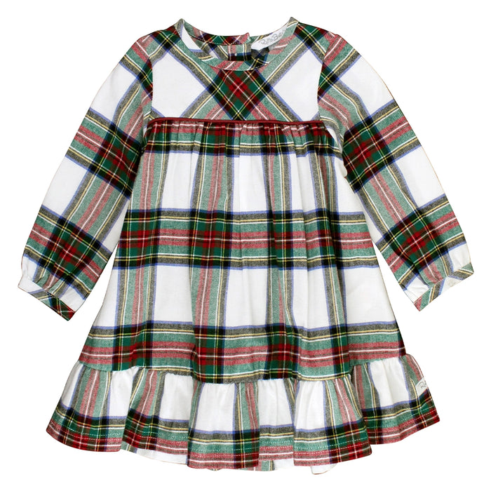 Tartan Plaid Ruffle Hem Dress image 0