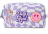 Stay Rad Patched Checkered Pencil Pouch image 0