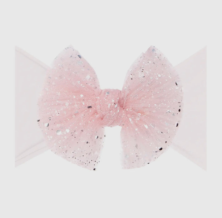 Baby Bling Tulle FAB soft nylon headband with tulle bow