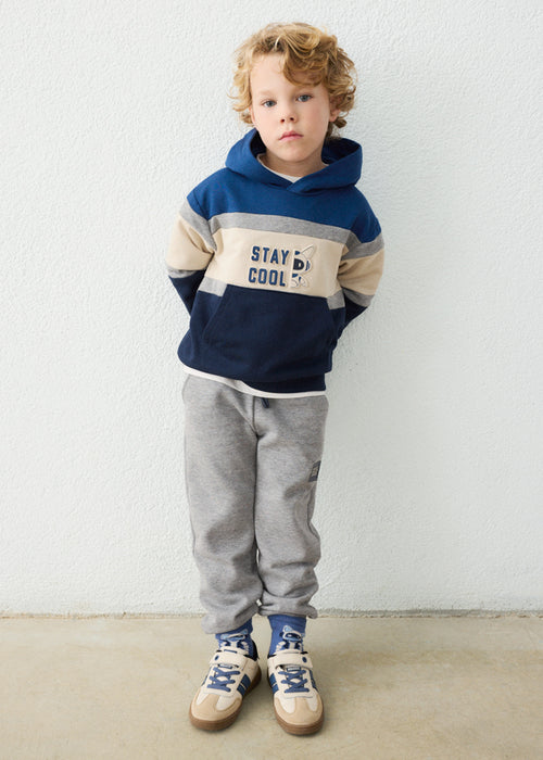 Boys 3-Piece Set: Hoodie & Sweatpants, Blue/Grey