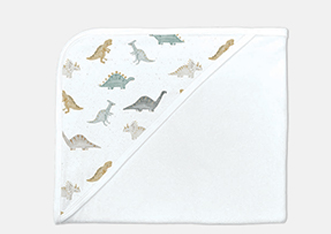 Terry Printed Hooded Towel