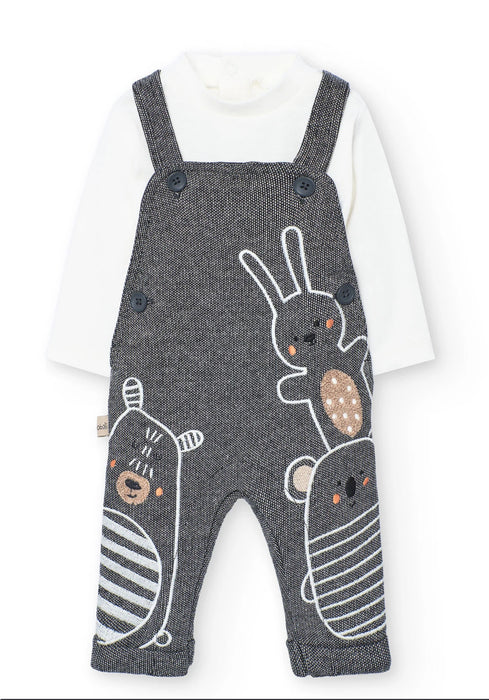 Bunny & Friends Overalls 2-Piece Set