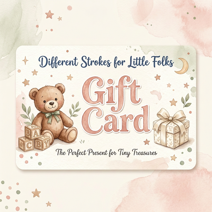 Different Strokes for Little Folks gift card artwork