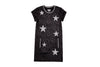 Black Textured Dress w/ Silver Stars image 0