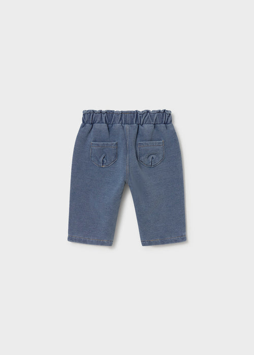 Bow Sweatshirt & Denim Pant Set, Infant Sizes, Pink