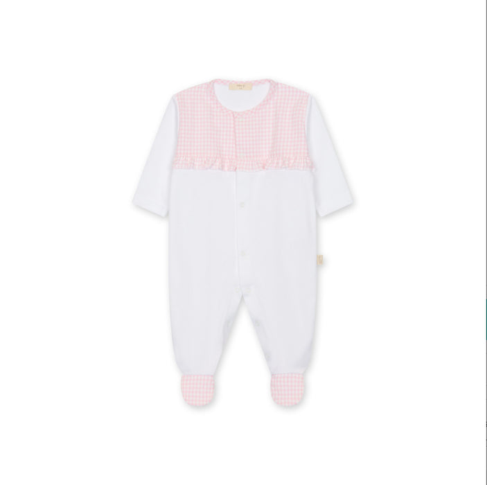 Gingham Detail Footie
