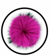Studded Crystal Ombre Beanie w/ Hot Pink Pom image 2