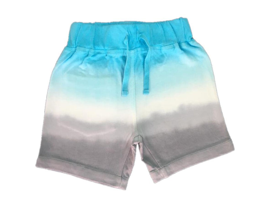 Drip Smile Check Tee w/ Turq Gradient Short image 1