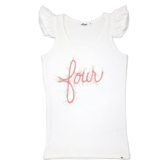 Script Birthday Flutter Sleeve Tank image 3