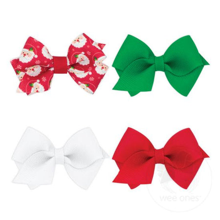 4pk Mini Bows - Christmas image 0