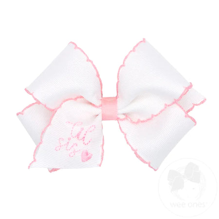 Lil Sis Embroidered Bow image 0