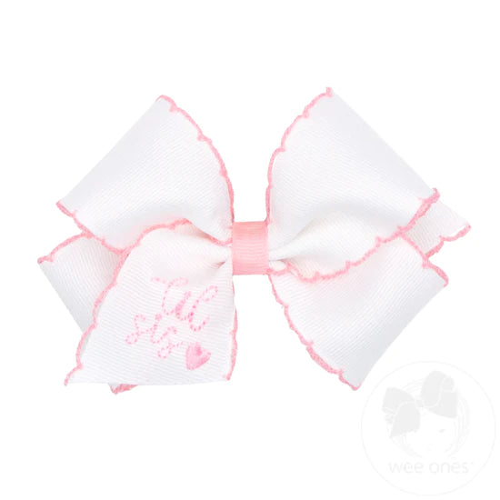 Lil Sis Embroidered Bow image 0