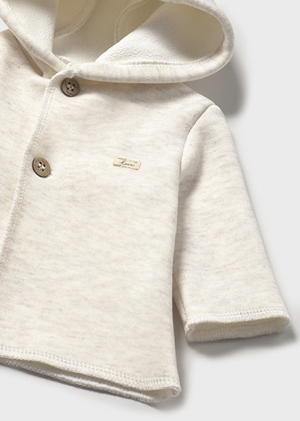 Cozy Knit Baby Hoodie – Cream
