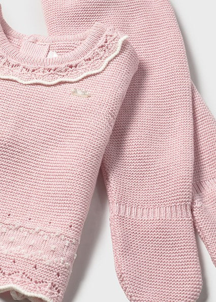 Blush Blossom Knit Set