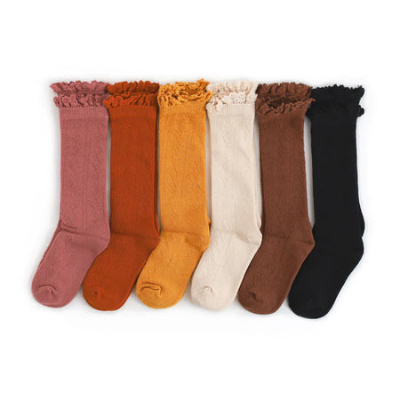 Fancy Lace Top Knee Highs 0-6mos image 0