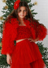 Ruby Ruffle Jacket - Only image 0