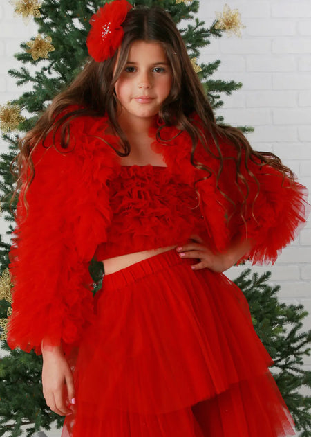 Ruby Ruffle Jacket - Only image 0