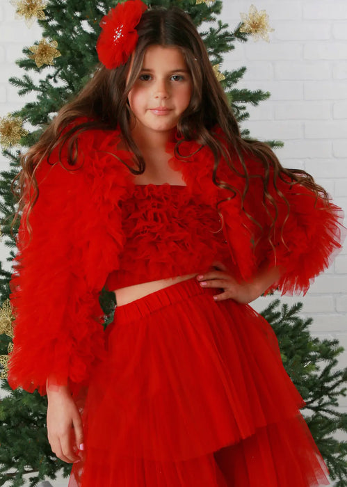 Ruby Ruffle Jacket - Only image 0