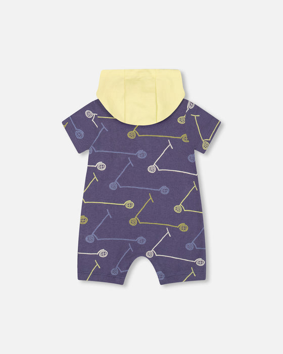 Scooter Fun Hooded Romper image 2