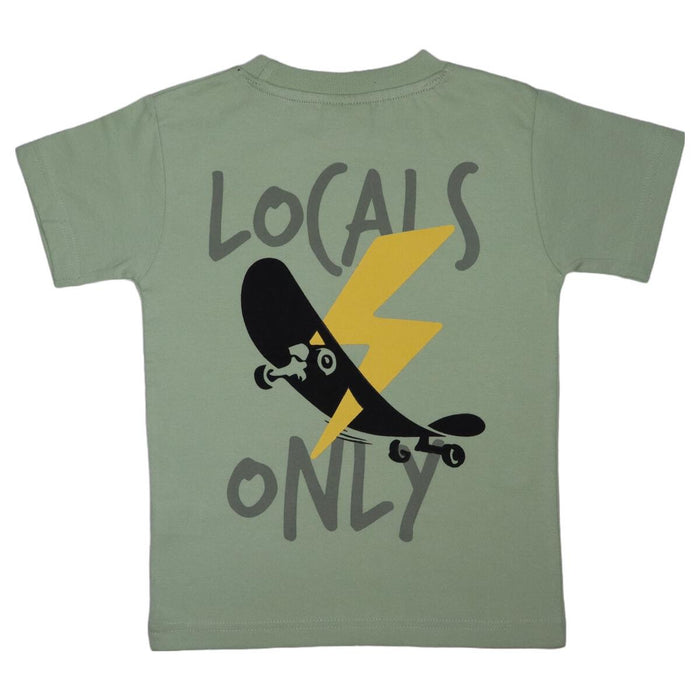 Olive Locals Only Graphic Tee image 1