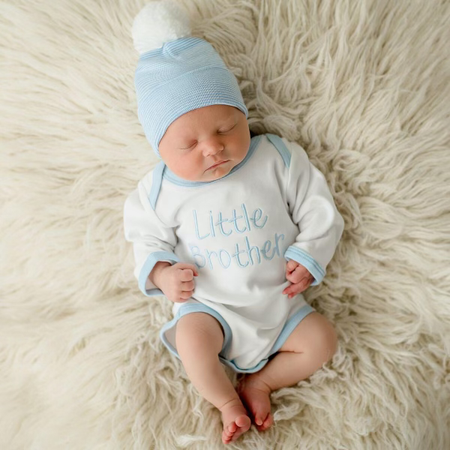 Little Brother Onesie & Hat Set image 0
