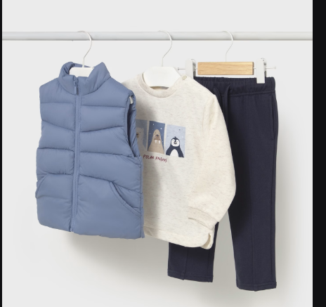 Arctic Friends 3-Piece Outfit (Vest, Sweatshirt & Joggers)