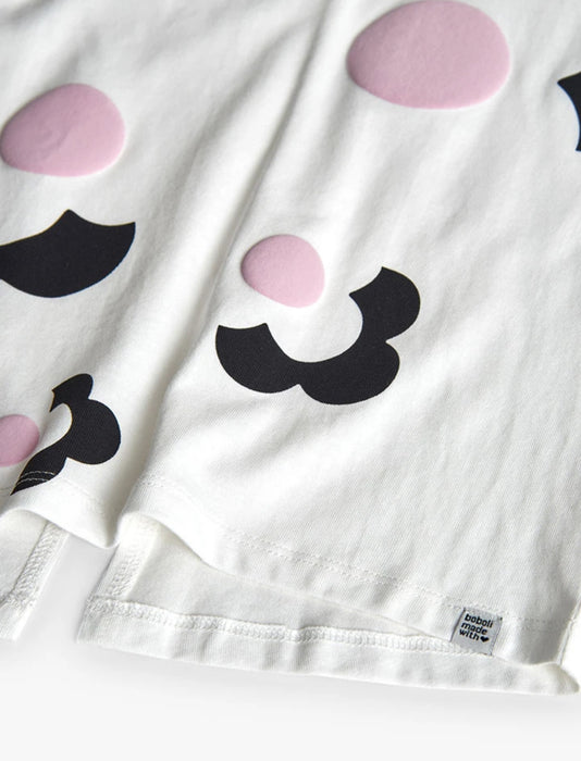 Black & White Flower Dot 2-Piece Set
