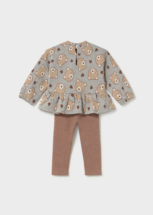 Bear Sweater Dress with Leggings, Toddler
