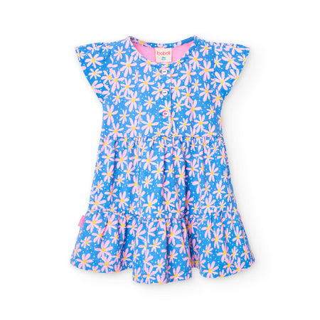 Purple Daisy Ruffle Dress & Bloomer Set image 0