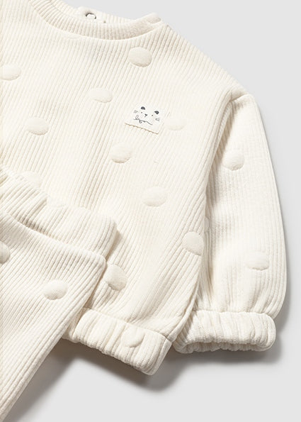 The Bubble Bear Beige Sweatsuit Set