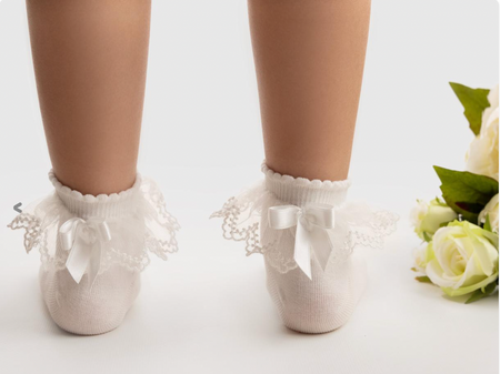 Lace Socks with Bow image 0