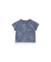 Palm Tree Pocket Tee w/ Grey Shorts image 1