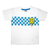 Drip Smile Check Tee w/ Turq Gradient Short image 0