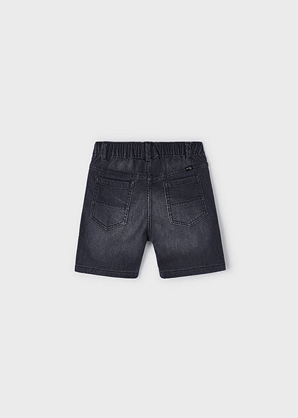 Stripe Tee & Dark Grey Denim Shorts image 3