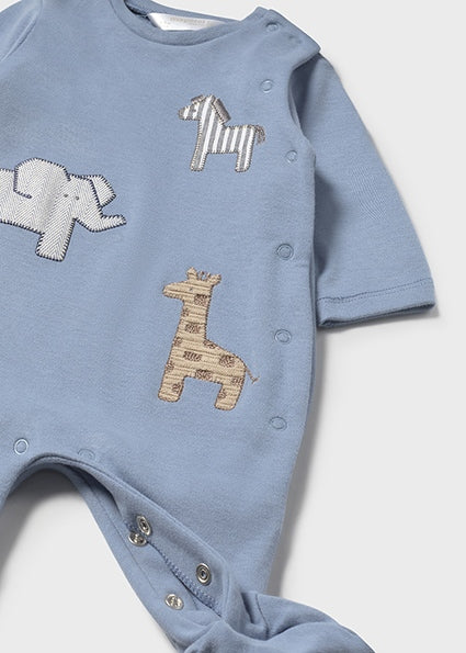 Wild Safari Footie – Blue or All Over Print